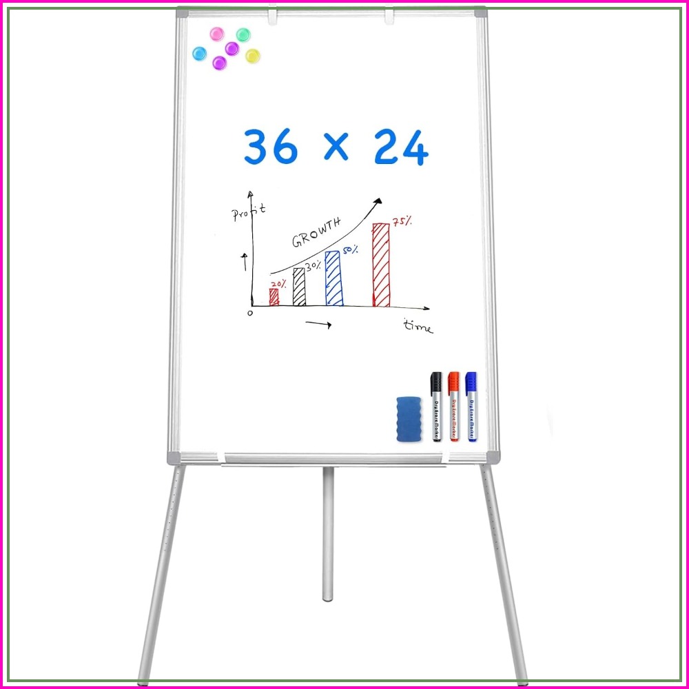 Whiteboard Easel Tripod - Portable Magnetic Dry Erase Easel 36x24,