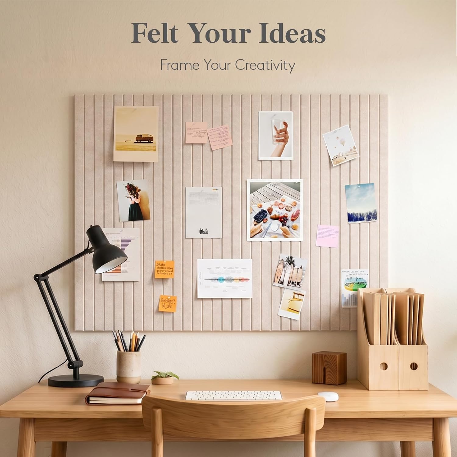 Office Furniture Online - 6 PCS Felt Wall Tiles，Cork Bulletin