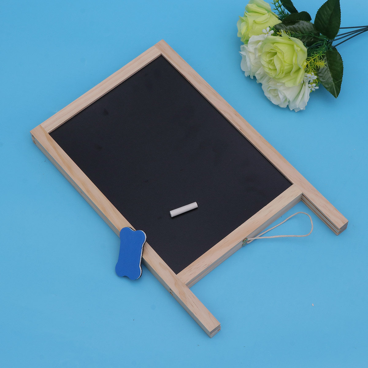 Whiteboard Easel Tripod - 1Set Mini Wooden Double Side Blackboard