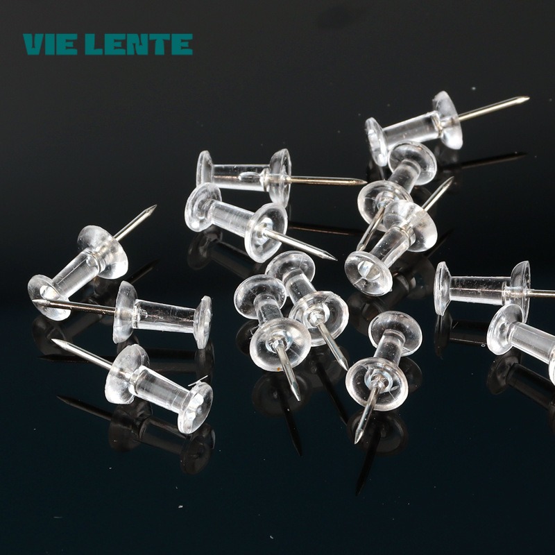 50/100Pcs Push Pins Transparen - огляд і ціна Office Furniture Online