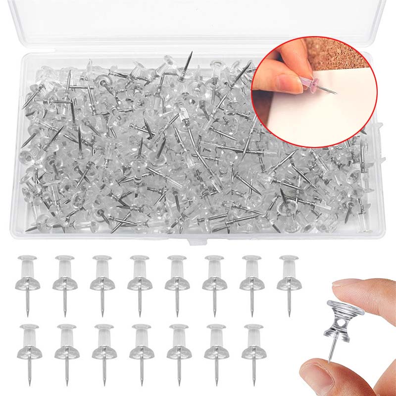 50/100Pcs Push Pins Transparen - огляд і ціна Office Furniture Online