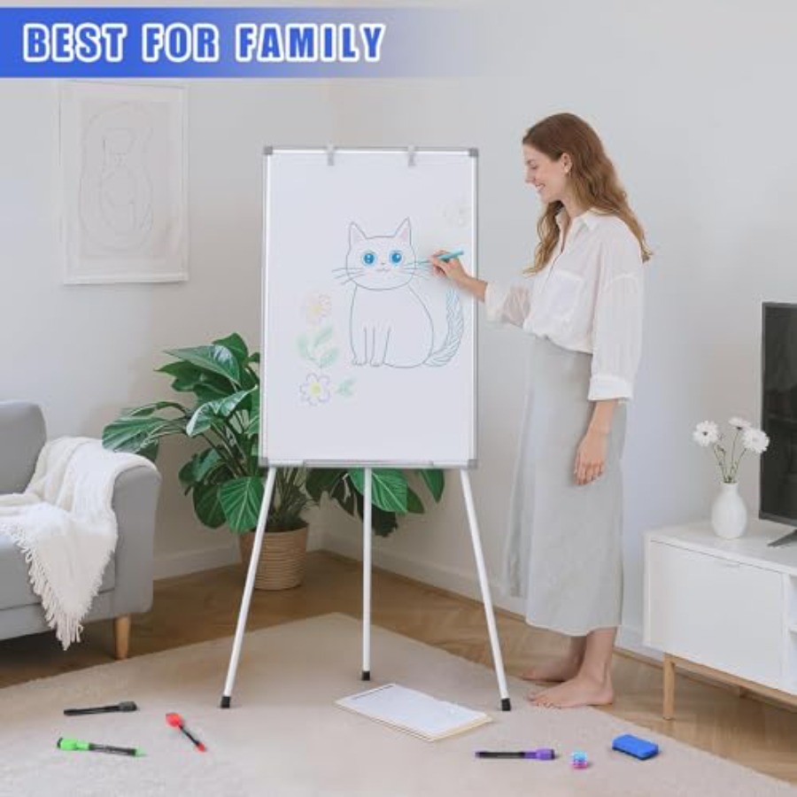 White Board Dry Erase with Sta - огляд і ціна Whiteboard Easel Tripod