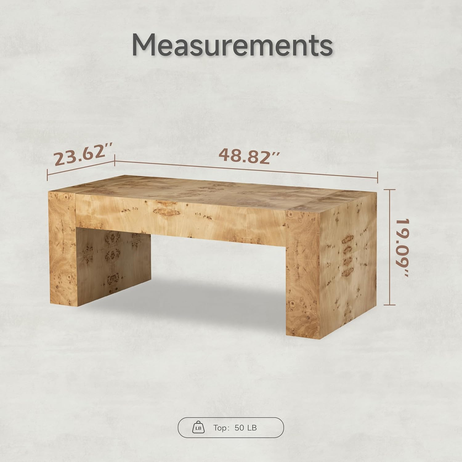 Burl Finish Modern Coffee Tabl - огляд і ціна Office Furniture Center