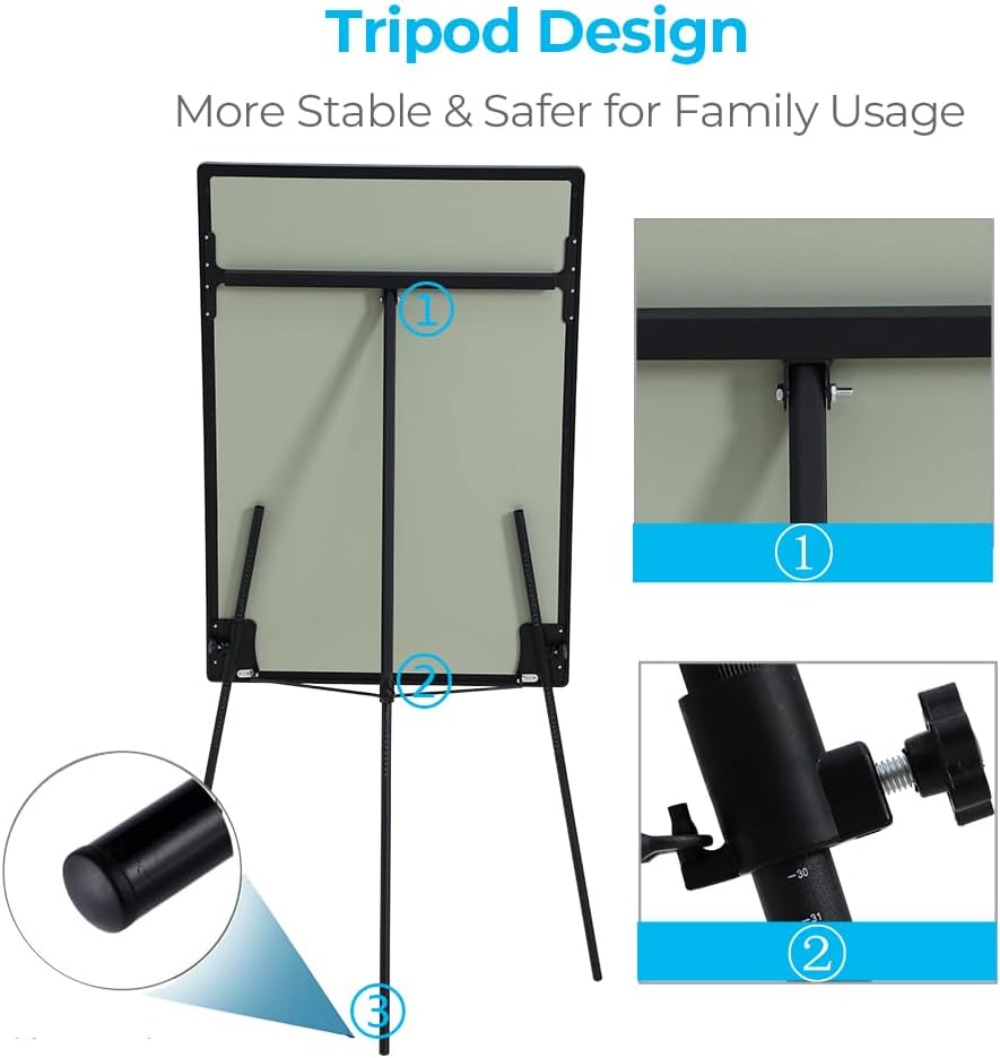 Adjustable Magnetic Whiteboard - огляд і ціна Whiteboard Easel Tripod