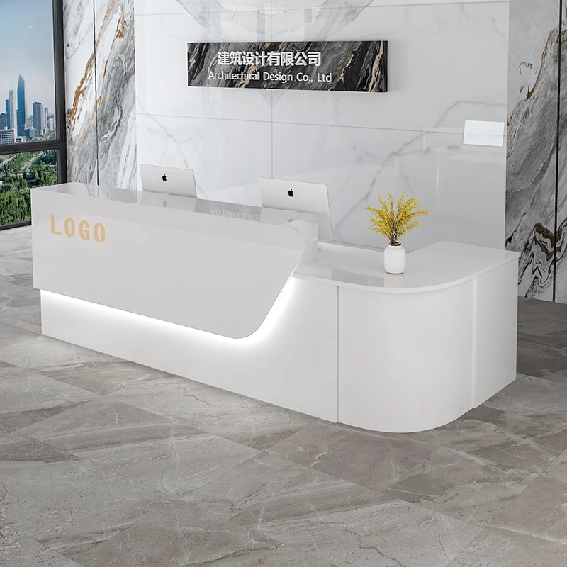 Storage Luxury Reception Desk  - огляд і ціна Office Furniture In Usa