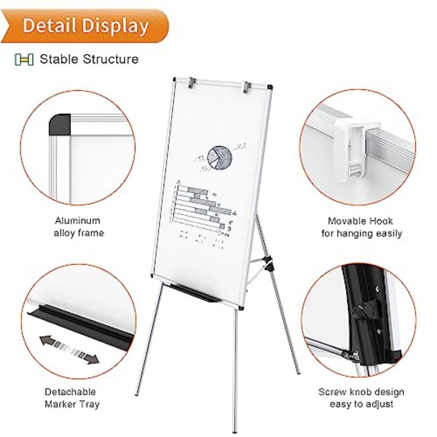 Magnetic Portable Easel Dry Er - огляд і ціна Whiteboard Easel Tripod