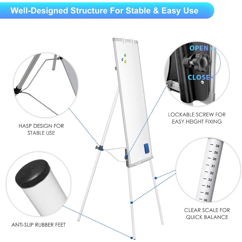 Portable Magnetic Dry Erase Ea - огляд і ціна Whiteboard Easel Tripod
