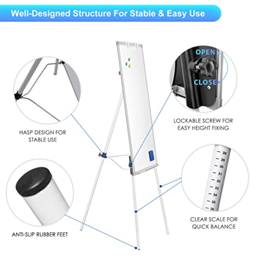 Easel Whiteboard - Magnetic Po - огляд і ціна Whiteboard Easel Tripod