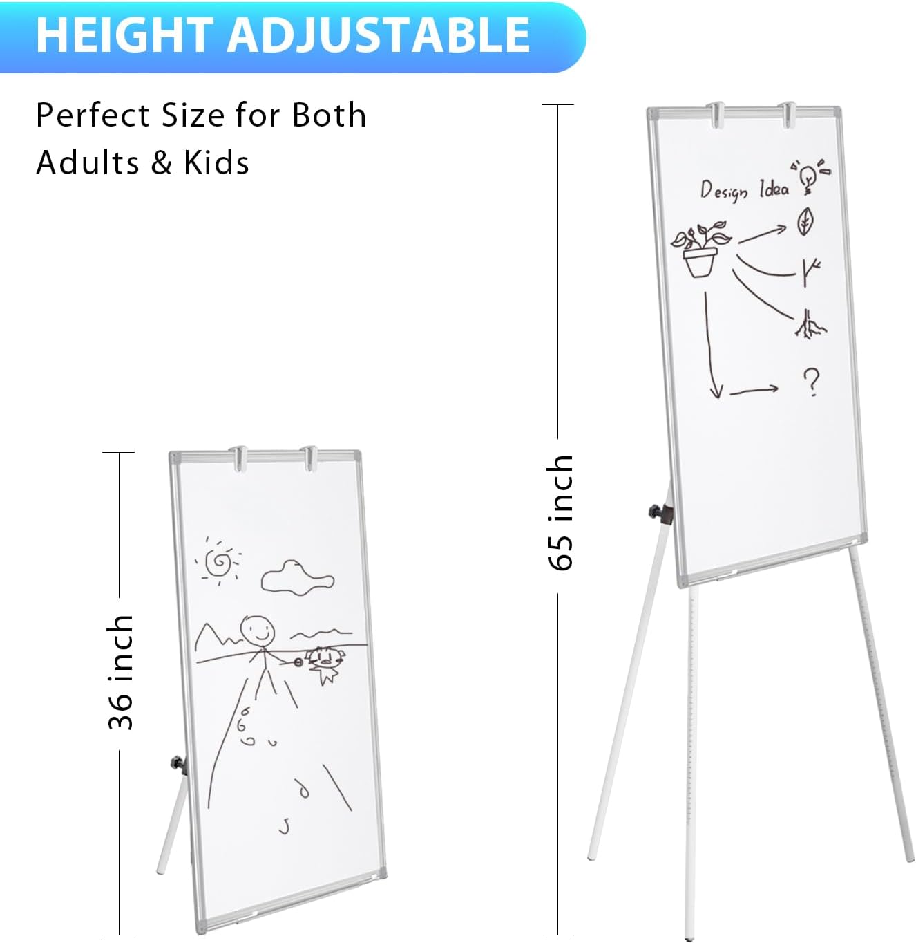 Magnetic Portable Dry Erase Ea - огляд і ціна Whiteboard Easel Tripod