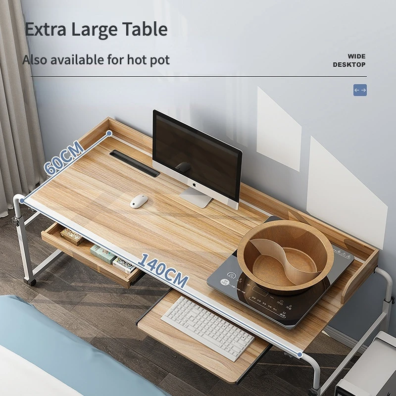 Overbed Desk Laptop Cart with  - огляд і ціна Adjustable Laptop Table