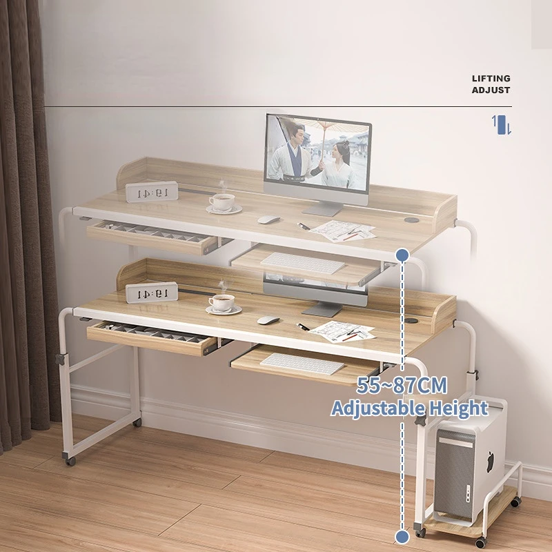 Overbed Desk Laptop Cart with  - огляд і ціна Adjustable Laptop Table