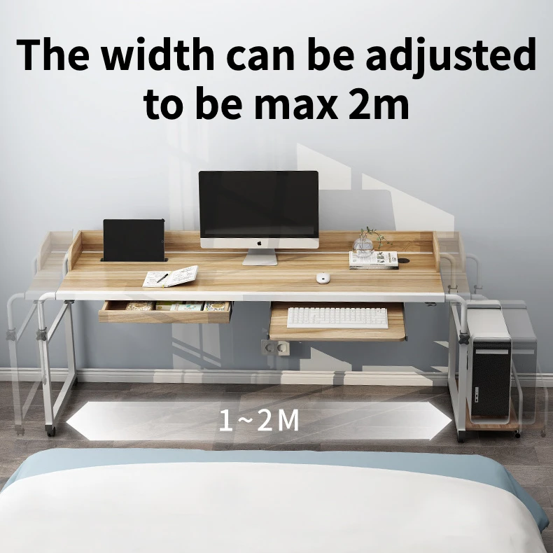 Overbed Desk Laptop Cart with  - огляд і ціна Adjustable Laptop Table