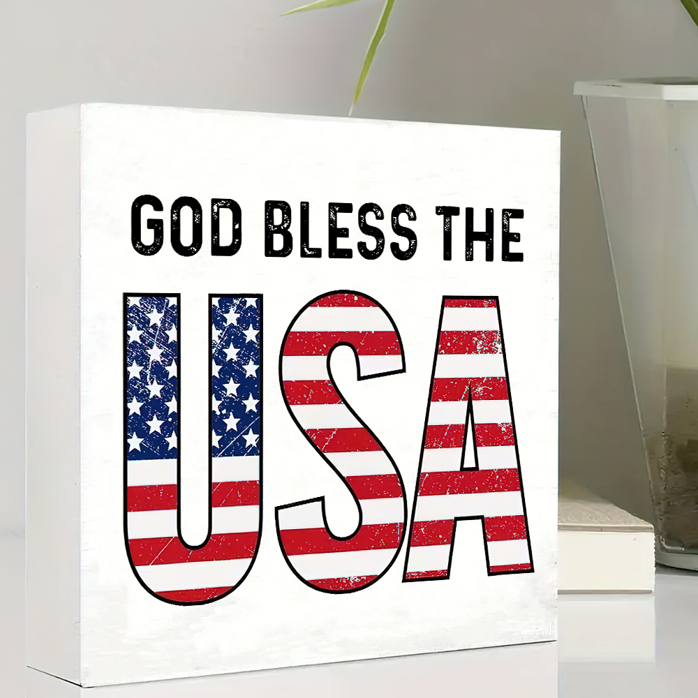 1 Piece God Bless The USA Patr - огляд і ціна Office Furniture In Usa