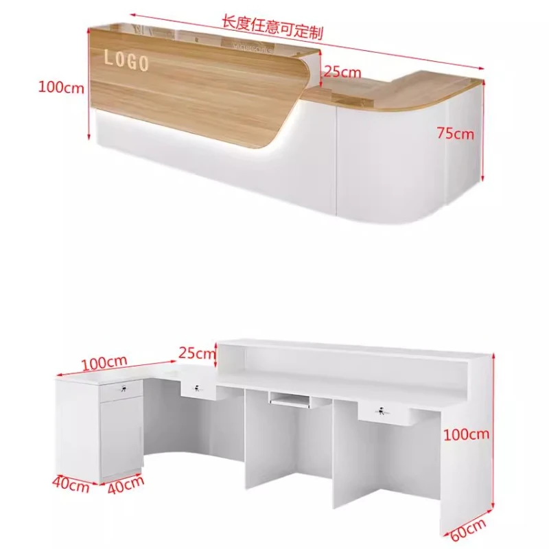 Storage Luxury Reception Desk  - огляд і ціна Office Furniture In Usa
