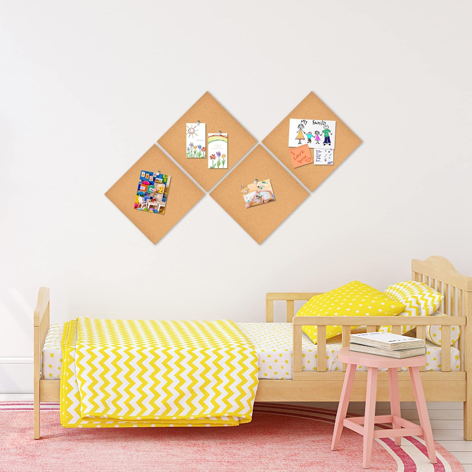 2/4/6 Pieces of Square Cork Bo - огляд і ціна Office Furniture Online