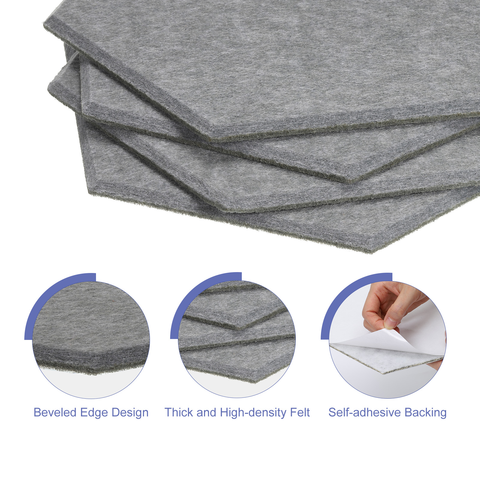 6Pc 30x26cm Felt Bulletin Boar - огляд і ціна Office Furniture Online