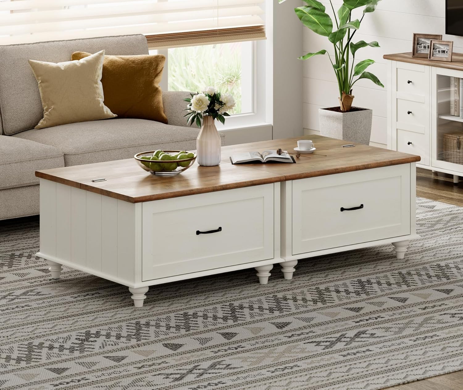 Set of 2 Farmhouse Square Coff - огляд і ціна Office Furniture Center