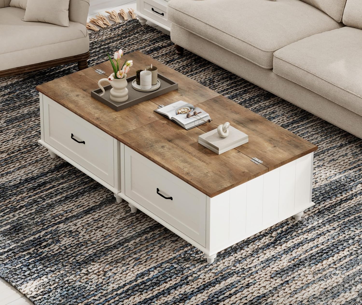 Set of 2 Farmhouse Square Coff - огляд і ціна Office Furniture Center