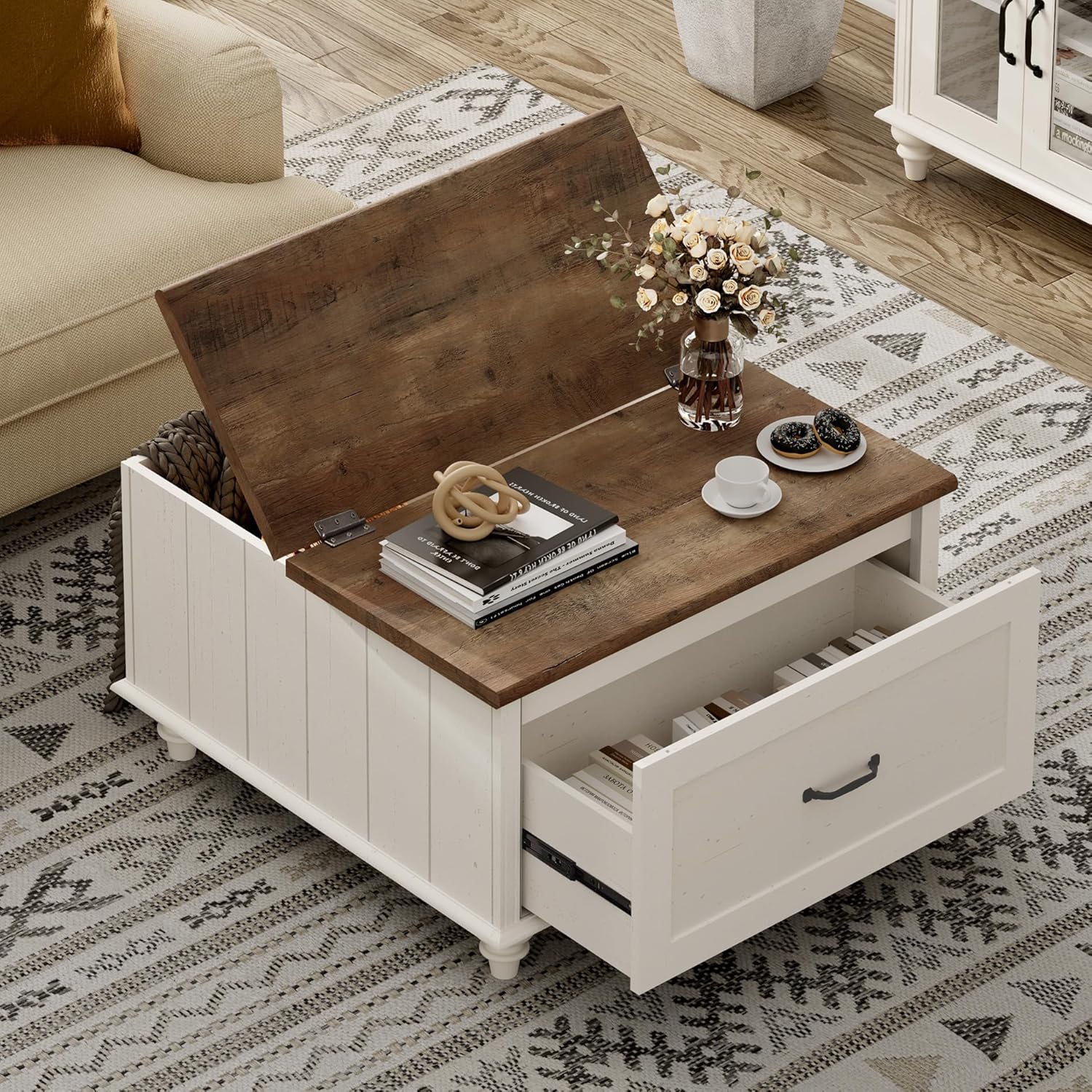 Set of 2 Farmhouse Square Coff - огляд і ціна Office Furniture Center