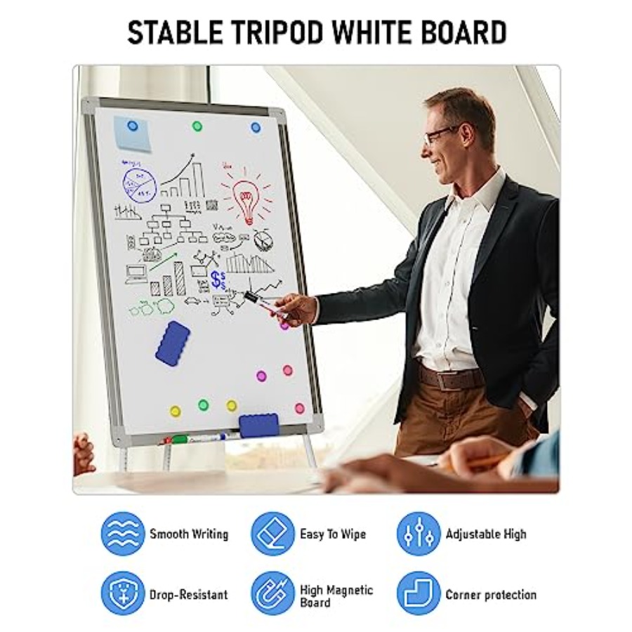 Easel Whiteboard with Stand, 3 - огляд і ціна Whiteboard Easel Tripod