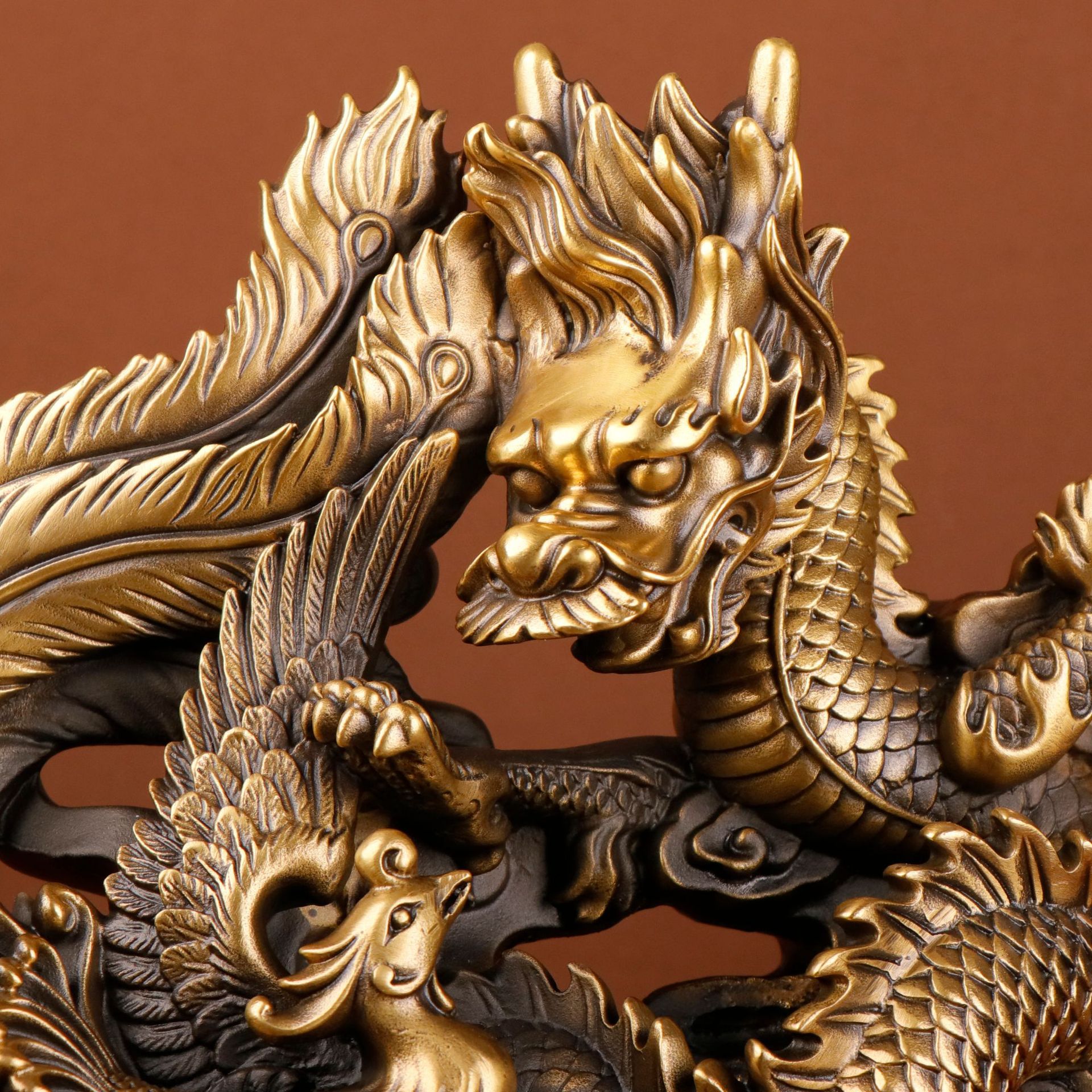 Large Bronze Dragon Phoenix St - огляд і ціна Office Furniture Phoenix