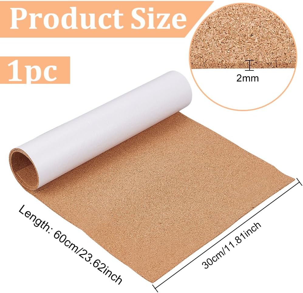2mm Thick Adhesive Cork Roll L - огляд і ціна Office Furniture Online