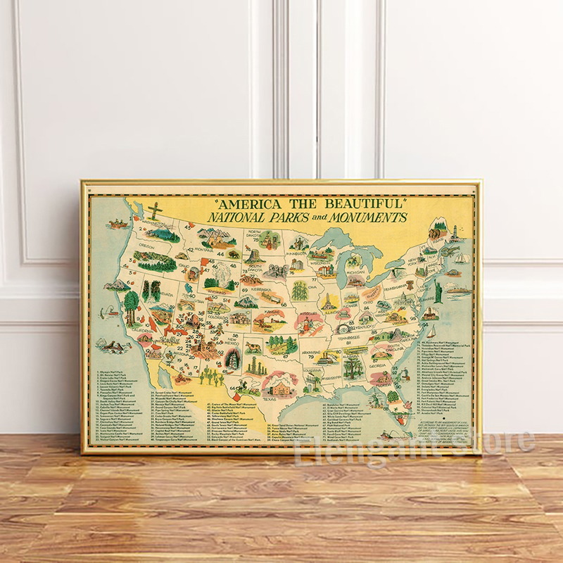 Vintage National Parks and Mon - огляд і ціна Office Furniture In Usa