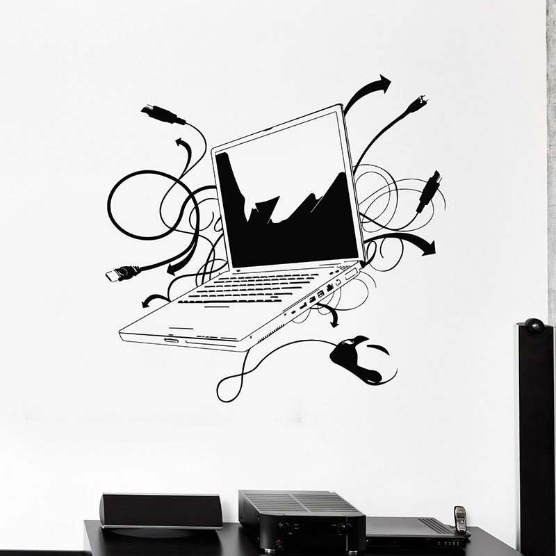Laptop Wall Decal Computer Onl - огляд і ціна Office Furniture Online